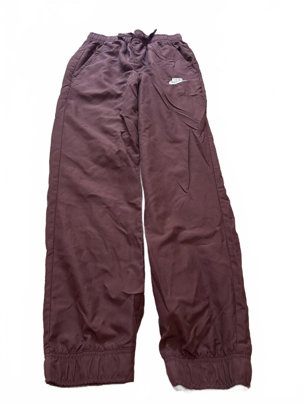 Nike Boys Maroon Casual Windbreaker Pants L